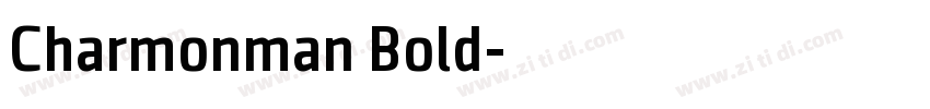 Charmonman Bold字体转换